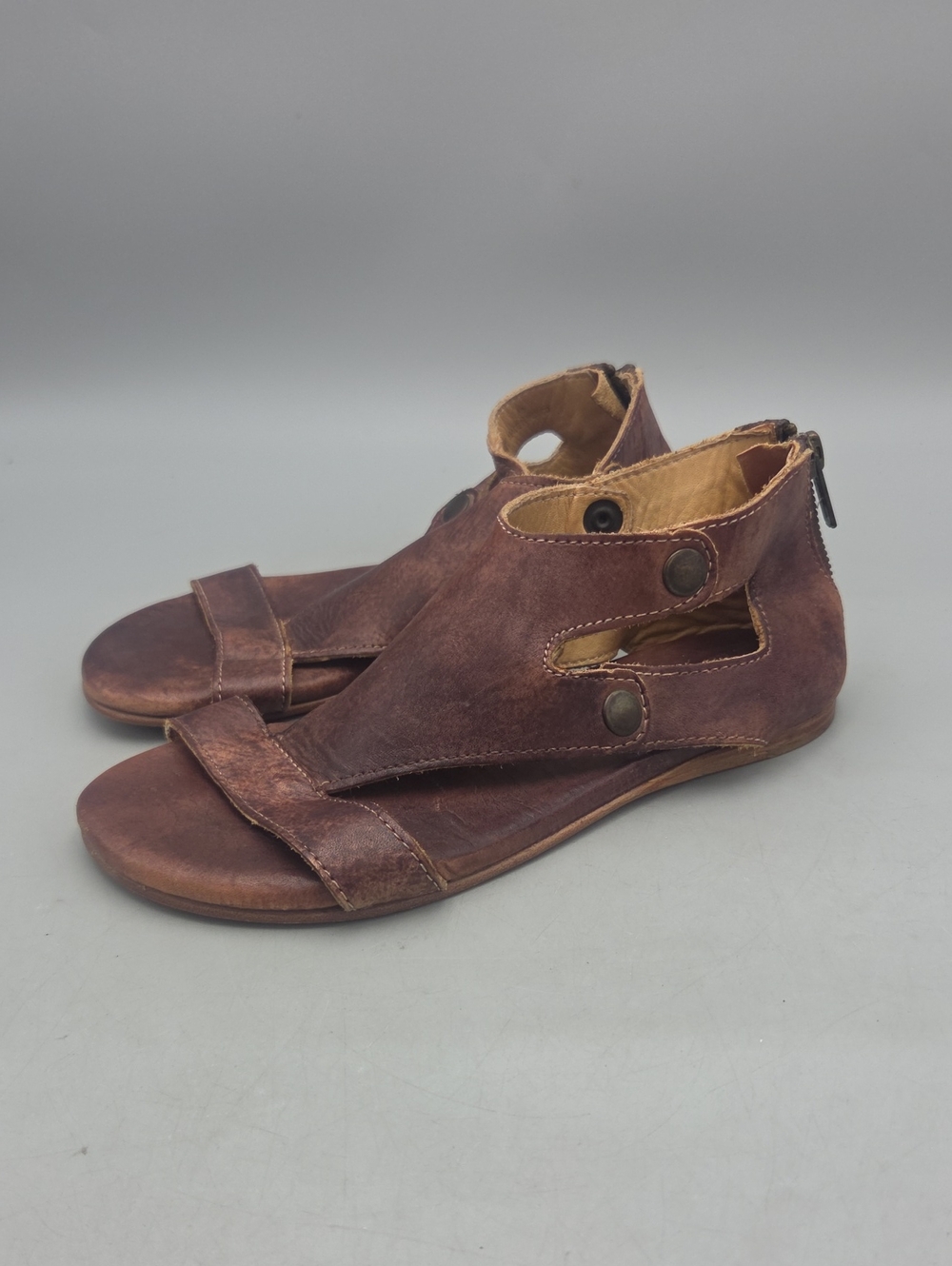 Bed Stu Soto sandals Distressed Leather Women 6